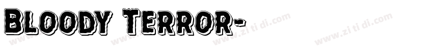 Bloody Terror字体转换